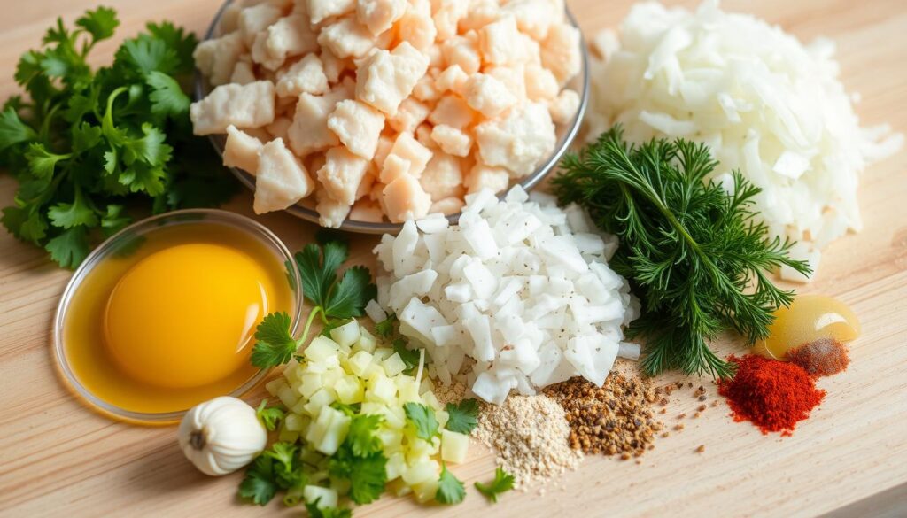 Crab Meat Ingredients for Seafood Egg Rolls Crab Meat Ingredients for Seafood Egg Rolls