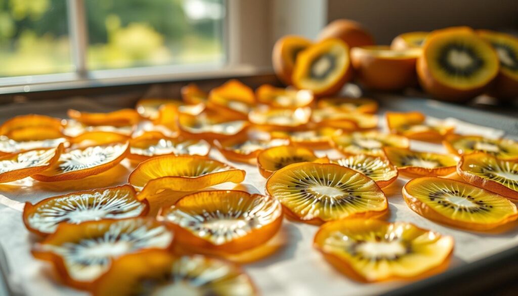 Golden Kiwi Chips Preparation Golden Kiwi Chips Preparation