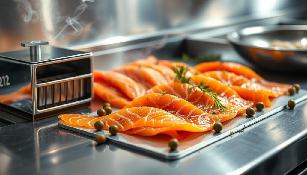 Smoke-Infused Salmon Appetizer Preparation Smoke-Infused Salmon Appetizer Preparation