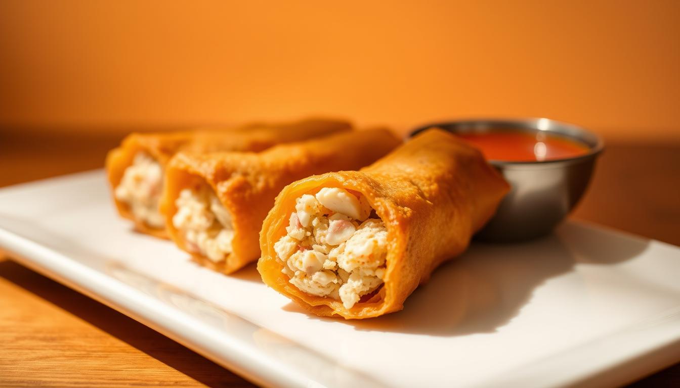 crab cake egg rolls