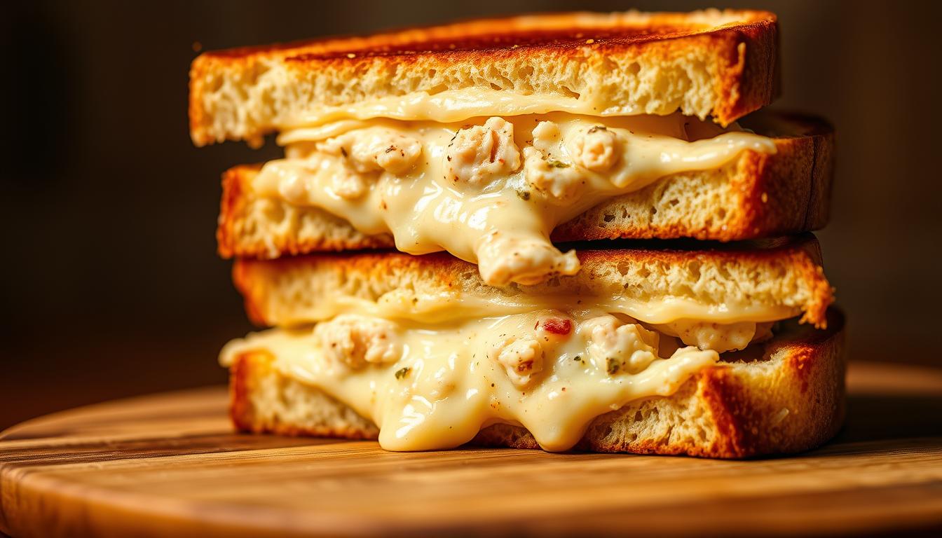 crab rangoon grilled cheese
