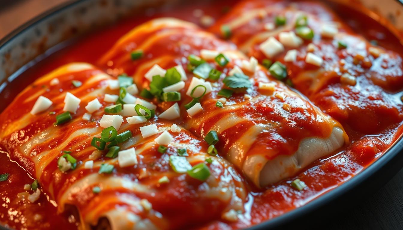 enchilada recipe using wolf brand chile and mushroom soup