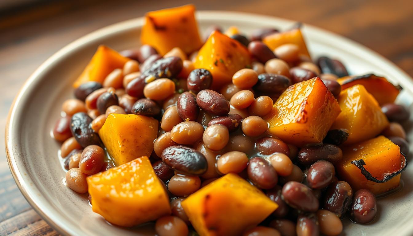kidney beans and squash side dish recipe