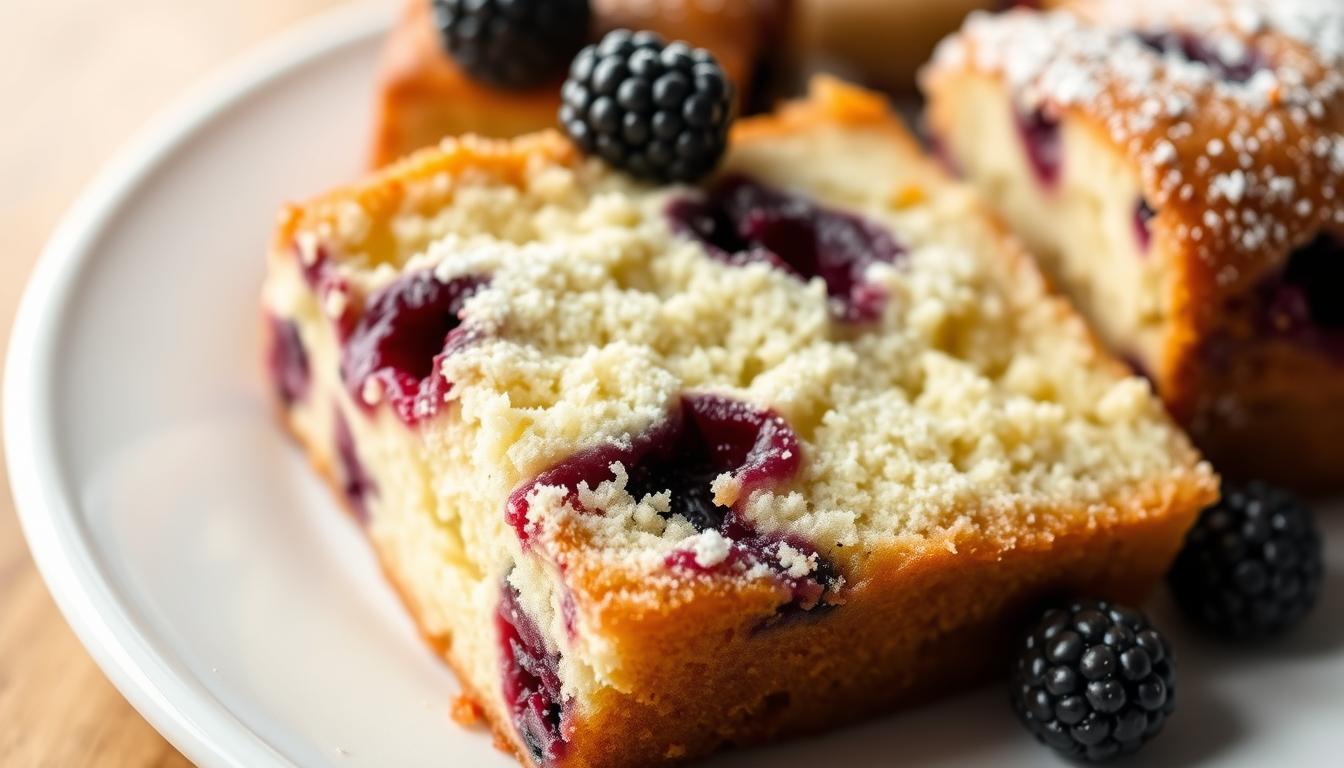 lemon blackberry coffee cake