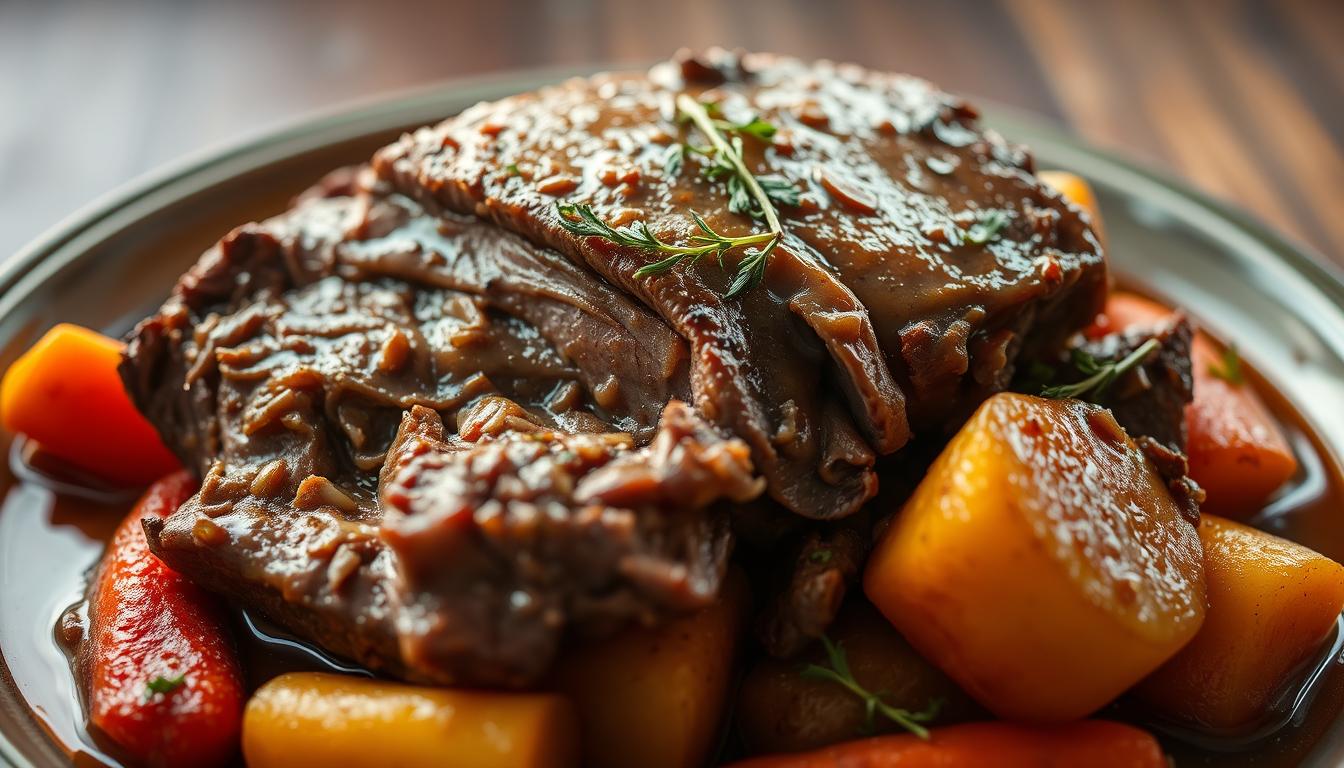 mississippi pot roast with potatoes and carrots