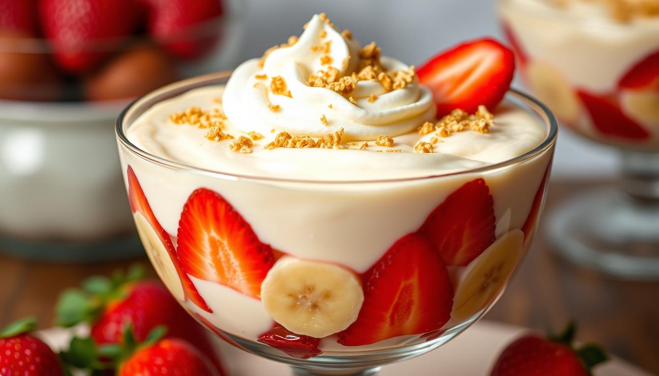 strawberry banana pudding
