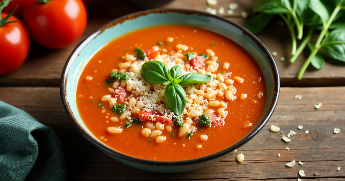 Sweet Recipes Creamy Tomato Spinach Orzo Soup