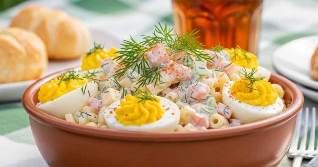 deviled egg pasta salad