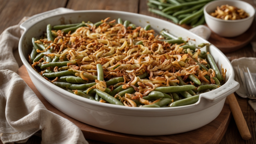 Green Bean Casserole with Fresh Green Beans