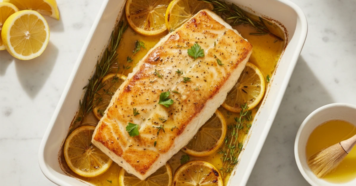 baked halibut