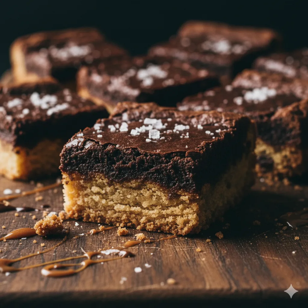 brown butter brookie layers