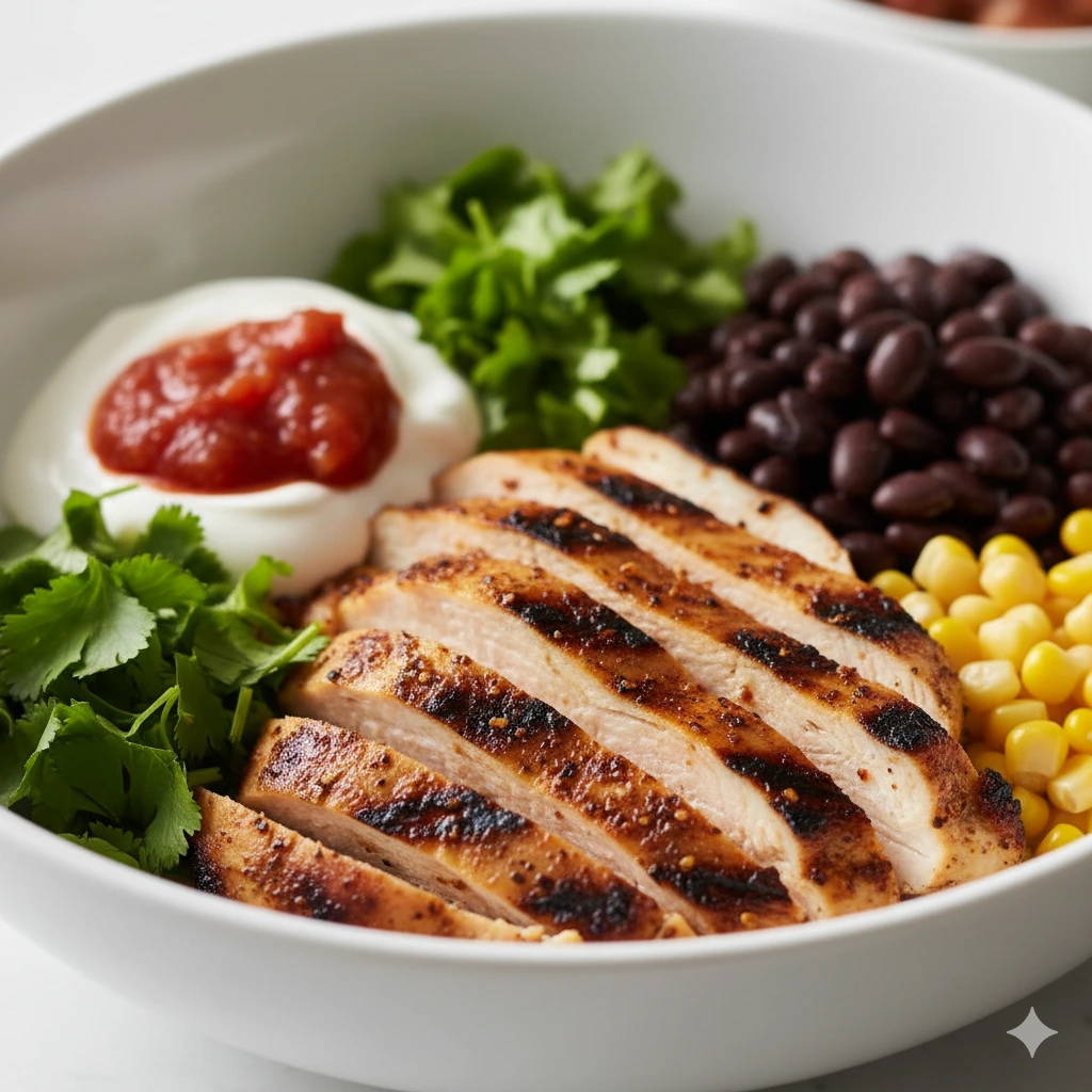 chipotle chicken recipe plate