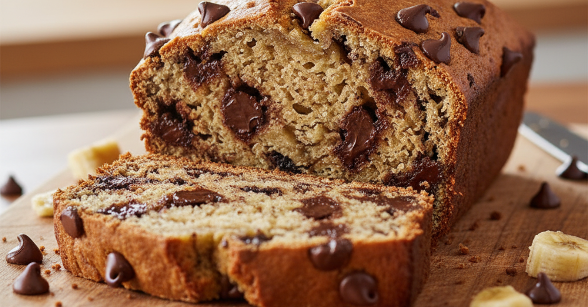 chocolate chip banana bread recipe