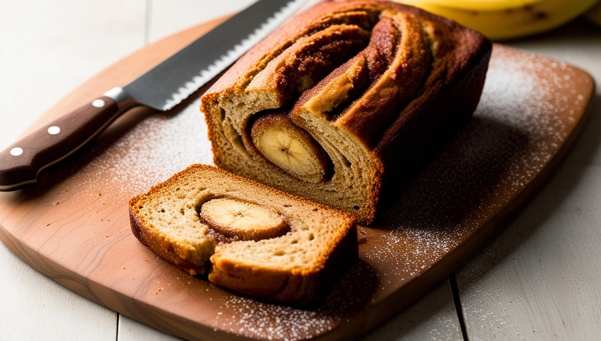 cinnamon swirl banana bread
