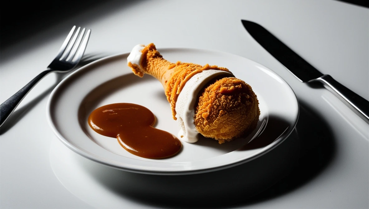 fried chicken ice cream