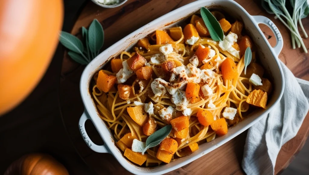 how to make Baked Feta and Butternut Squash Pasta
