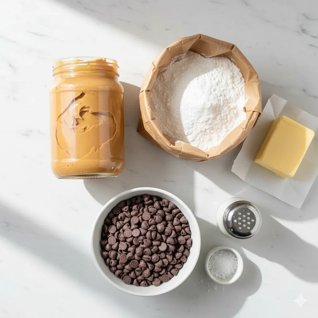 ingredients for peanut butter balls