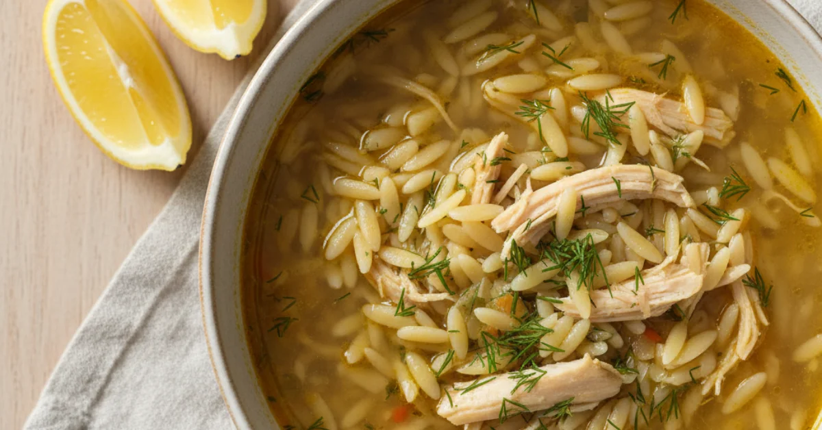 lemon chicken orzo