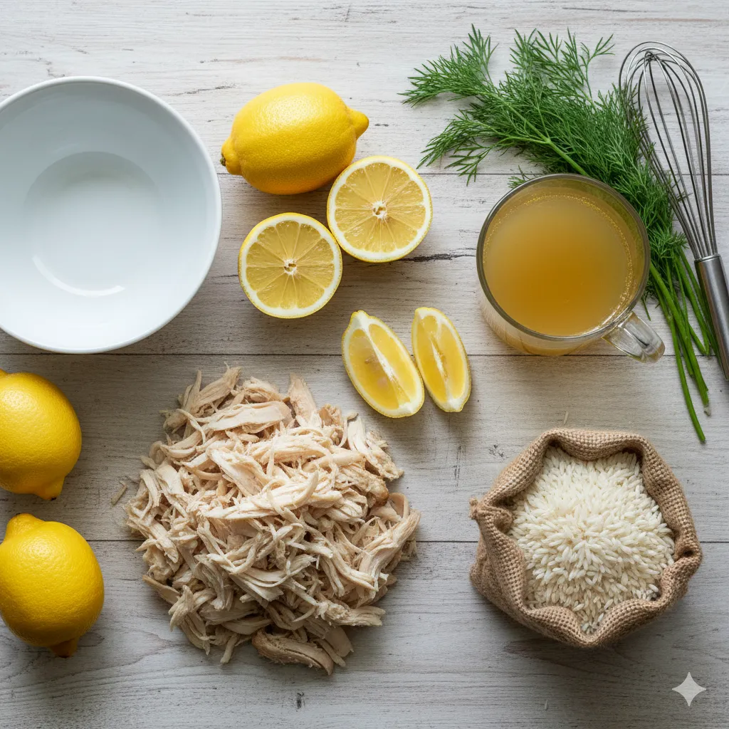 lemon chicken rice soup ingredients