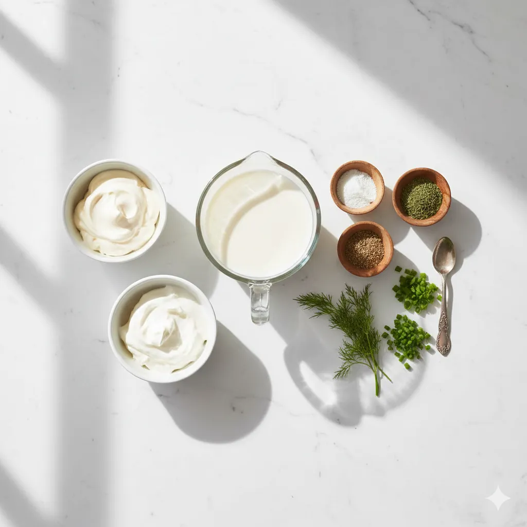 main ingredients for buttermilk ranch