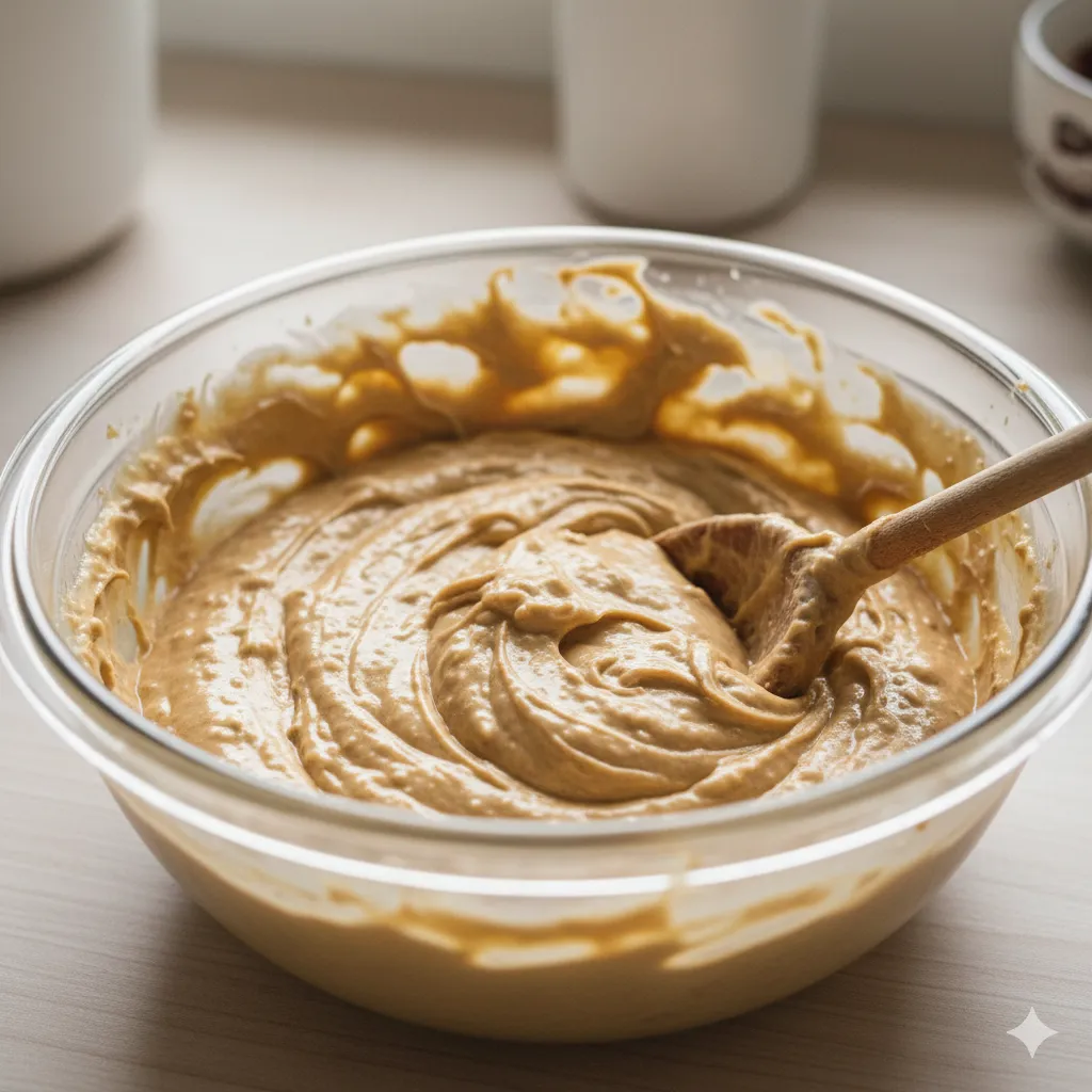 moist banana bread batter