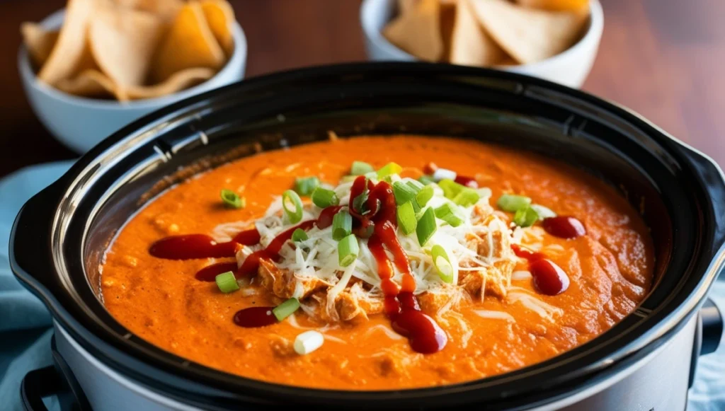 slow cooker buffalo chicken dip