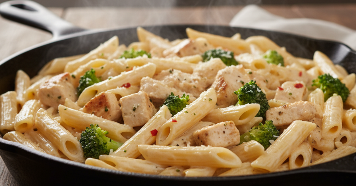 chicken and broccoli pasta