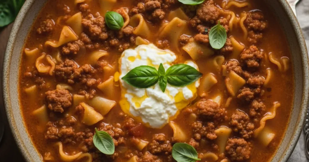 crockpot lasagna soup