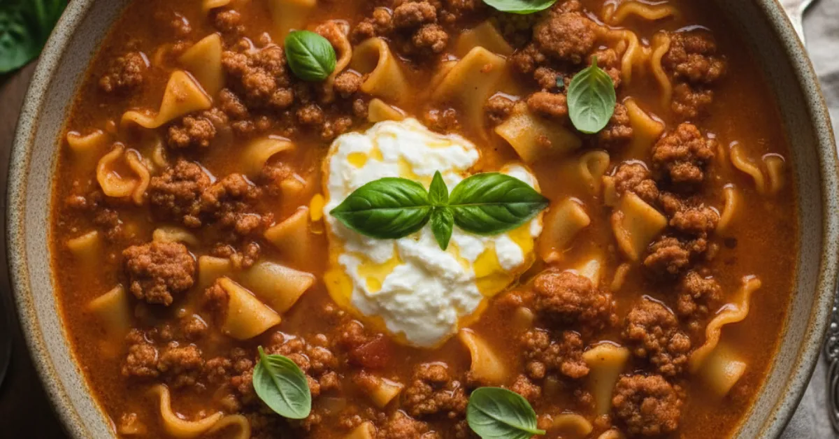crockpot lasagna soup
