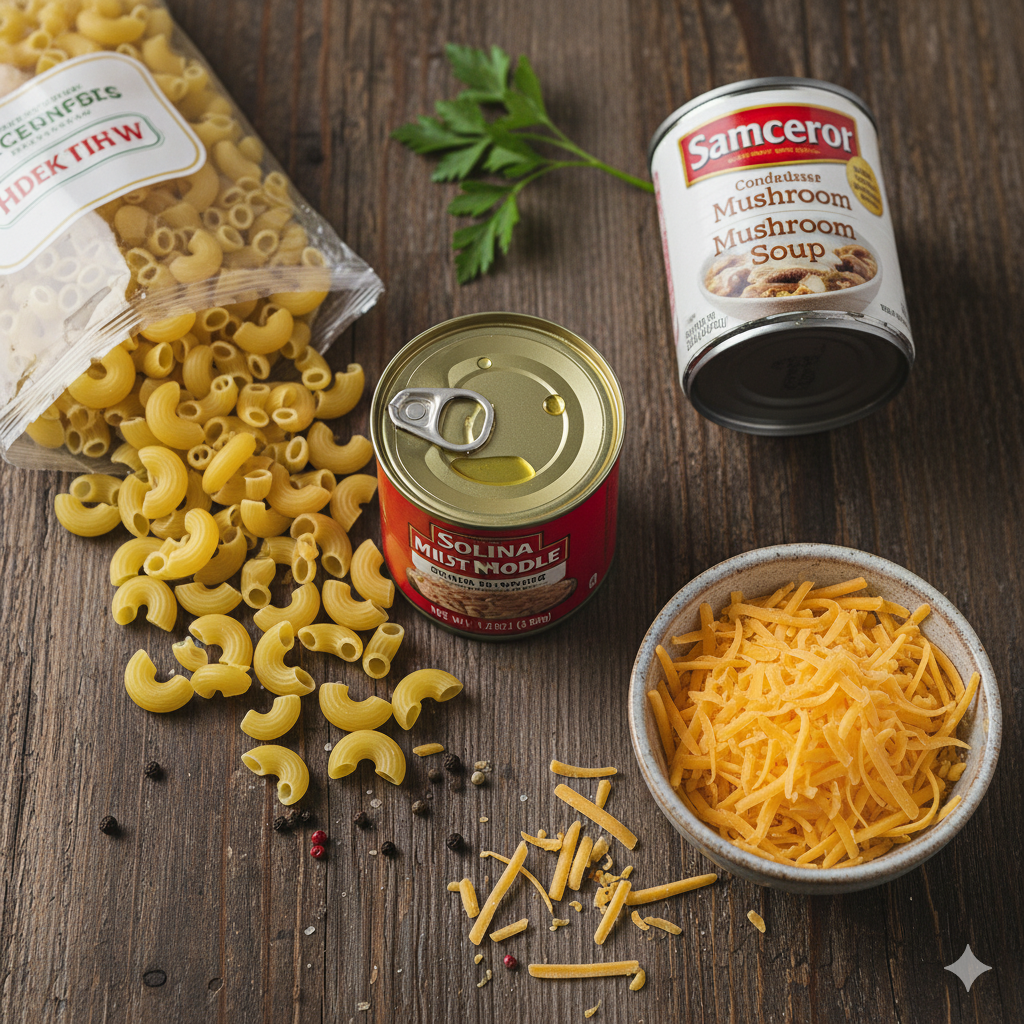 easy tuna casserole ingredients