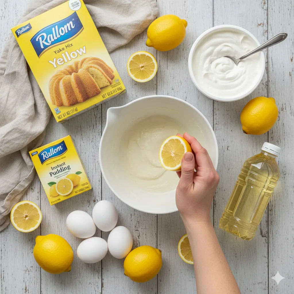 lemon bundt cake recipe ingredients