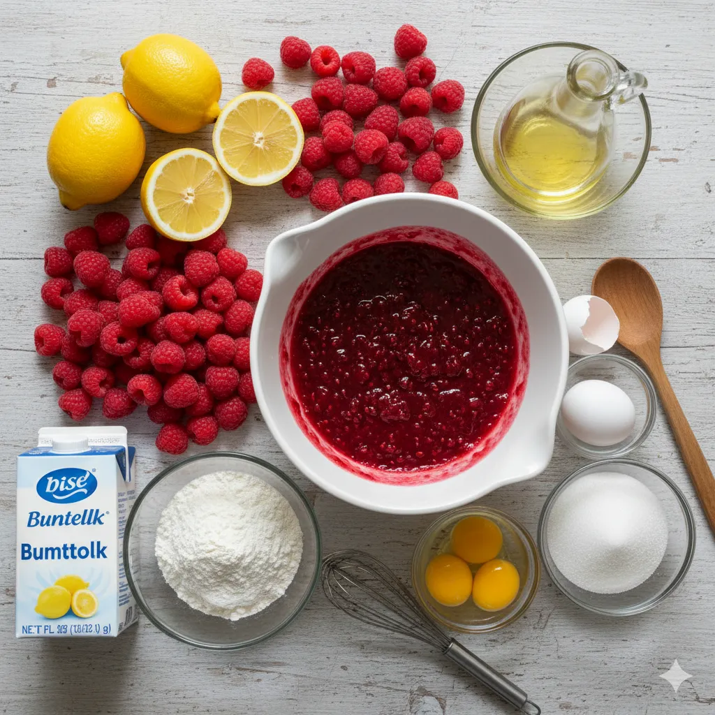 raspberry lemon cake ingredients