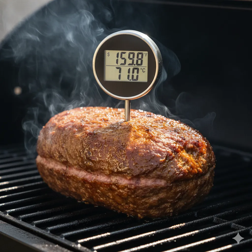 smoked meatloaf internal temp