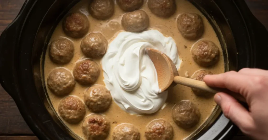 swedish meatballs crockpot