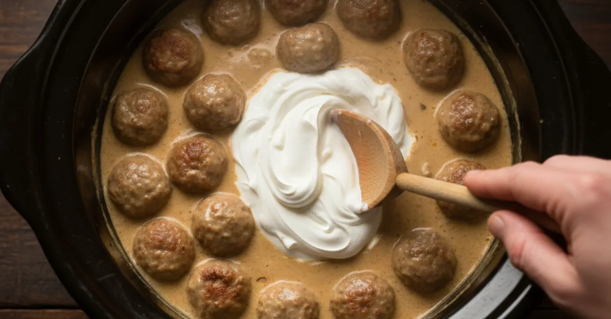 swedish meatballs crockpot