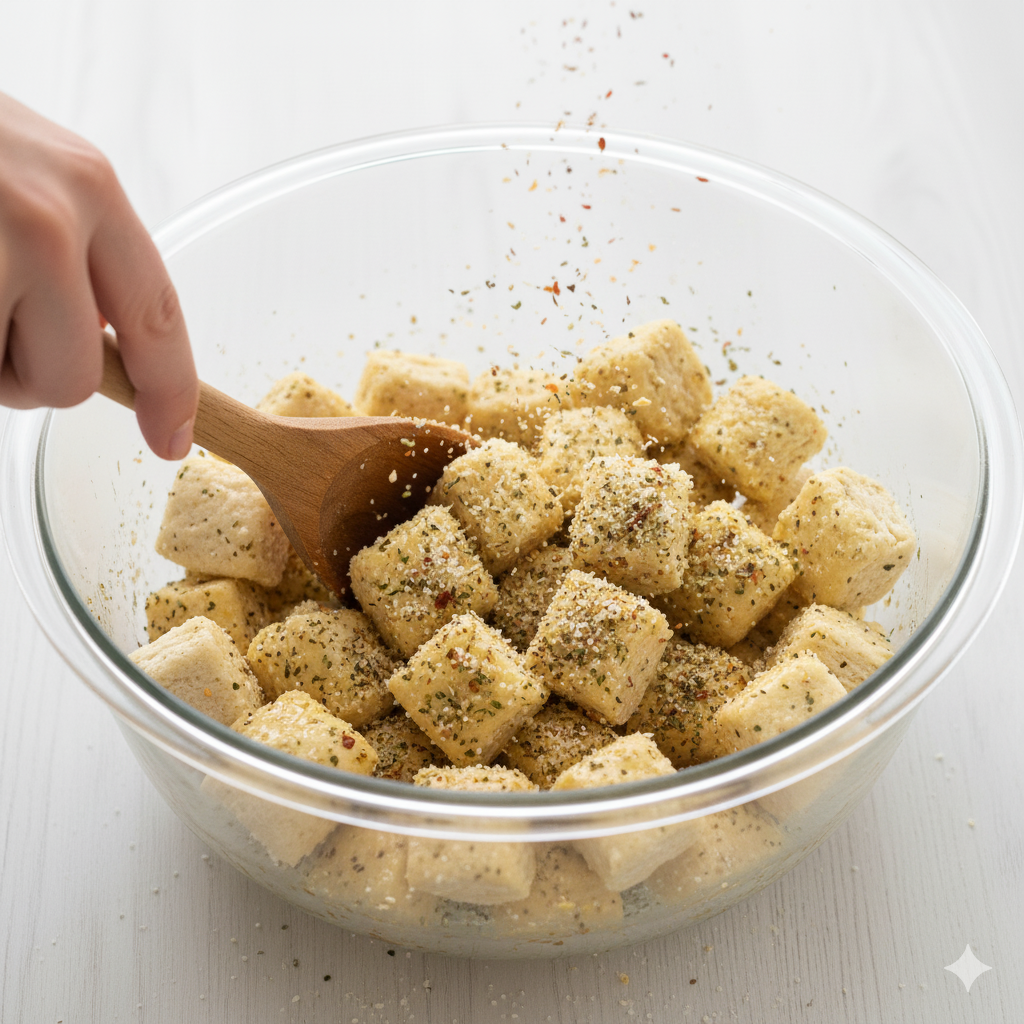 tossing dough for pizza monkey bread