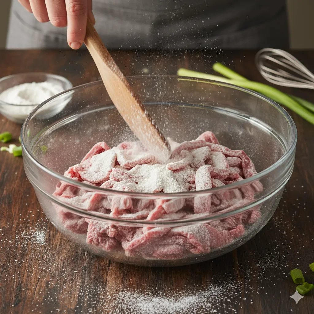 velveting beef for mongolian beef
