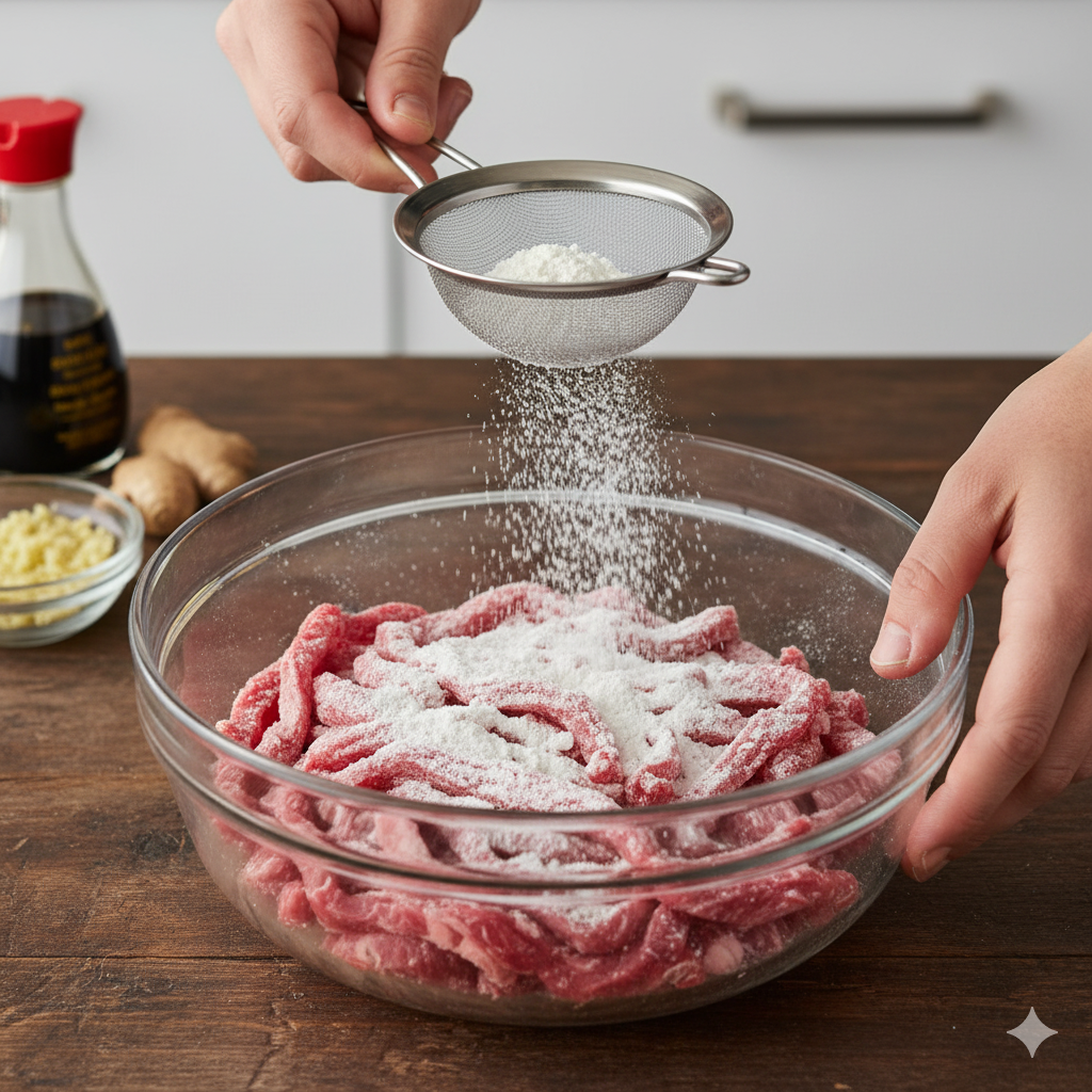 velveting beef for philly cheesesteak
