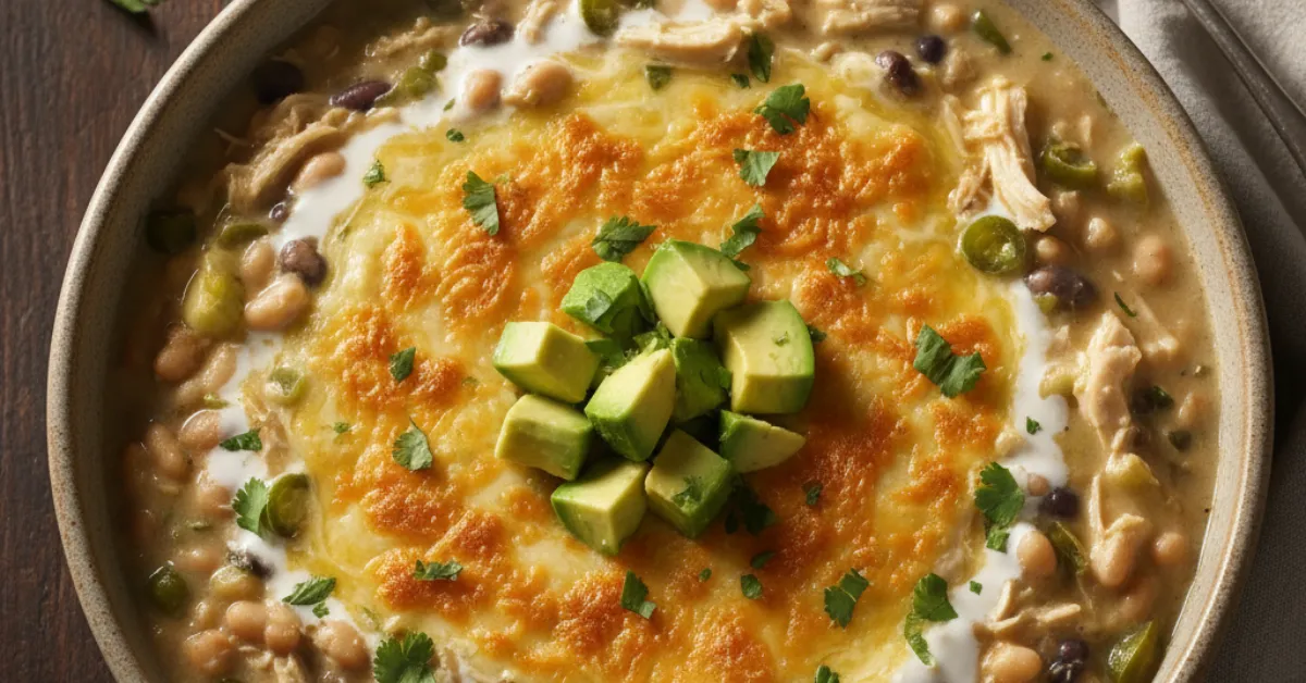 white chicken chili crockpot