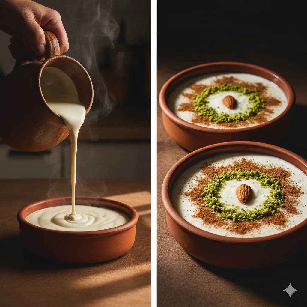 assida bidha texture and garnish