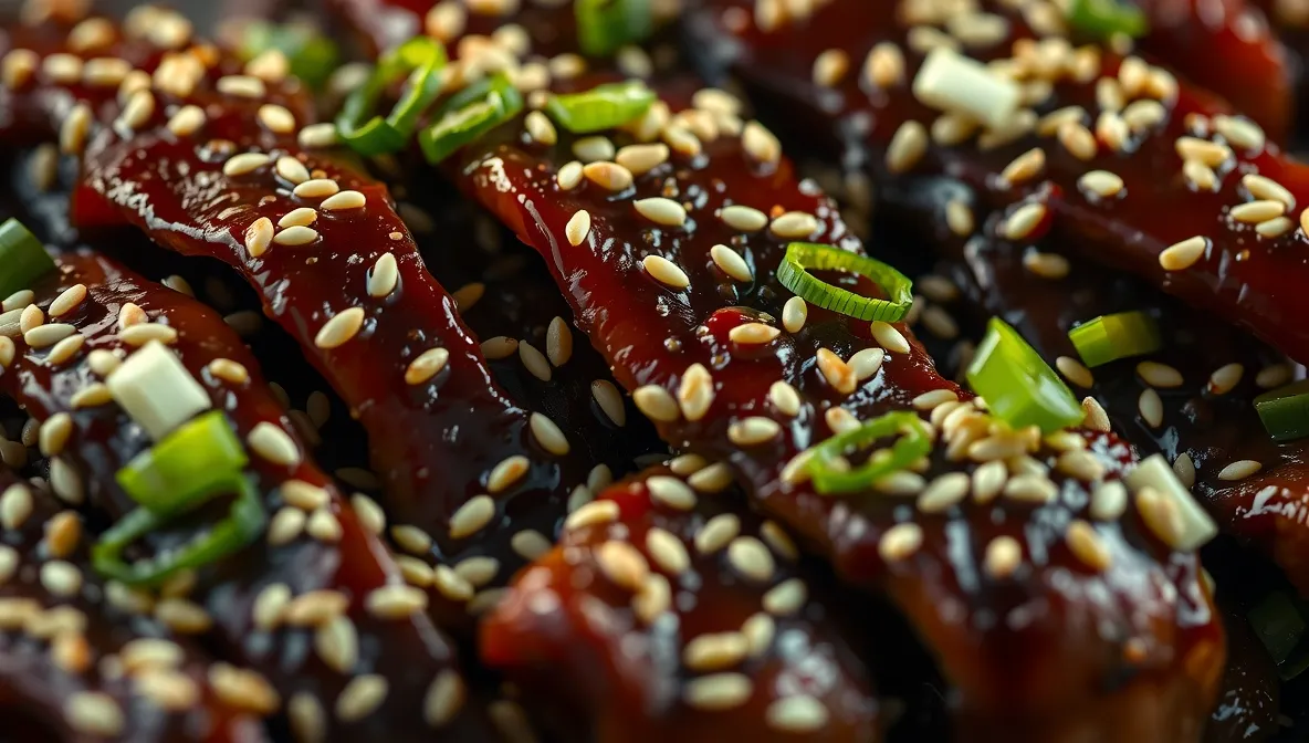 beef sesame seeds