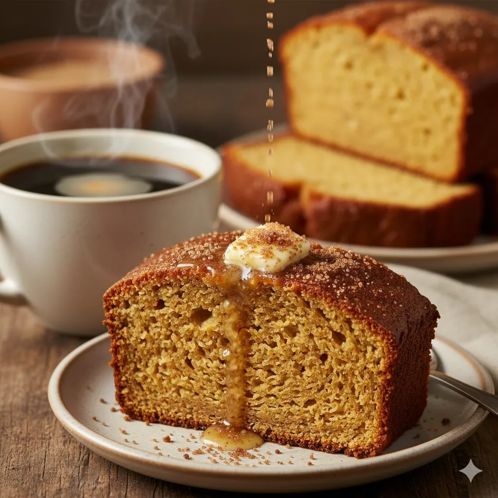 gluten free banana bread slice