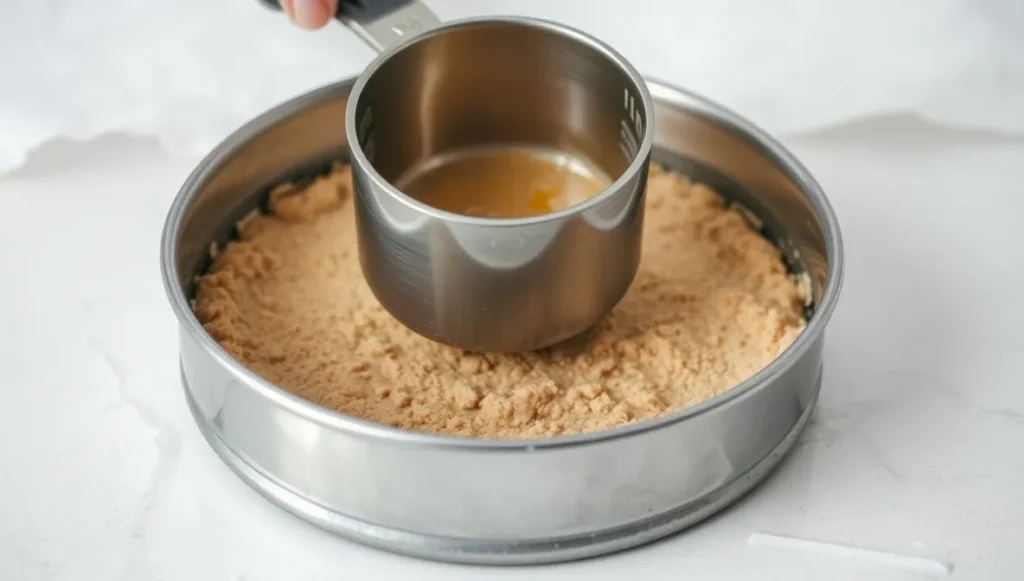 gluten free cheesecake crust prep