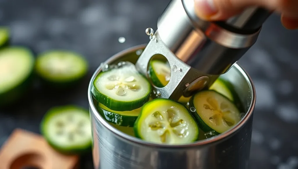 muddling cucumber jalapeno margarita recipe