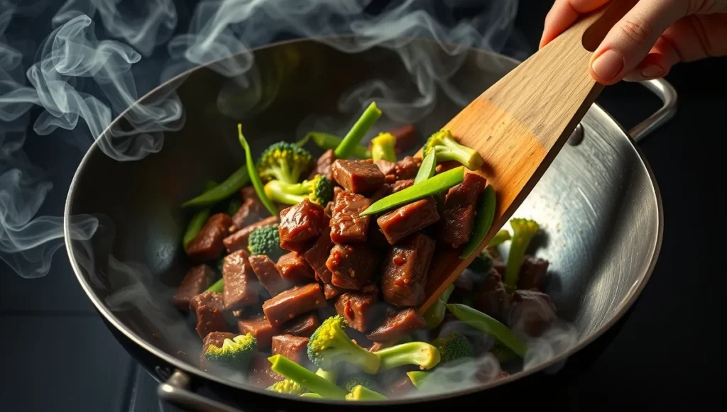 sesame beef stir fry