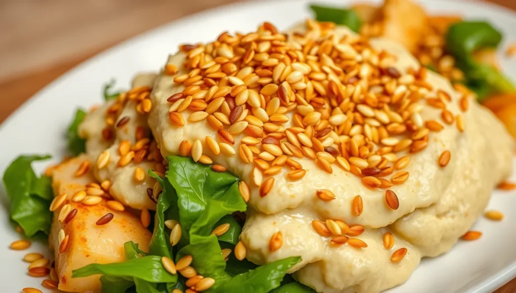 toasted sesame seeds final garnish