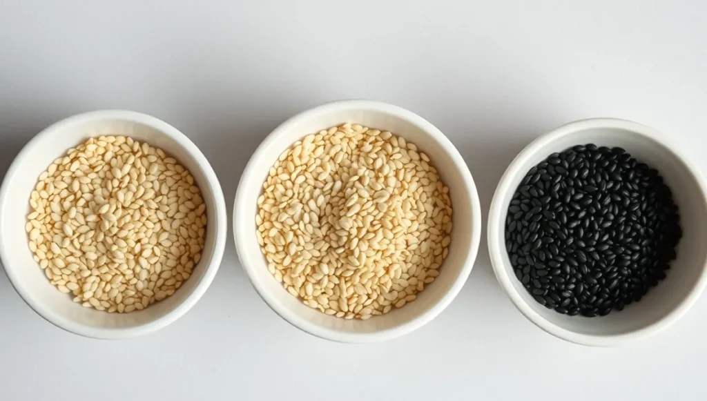 toasted sesame seeds stages