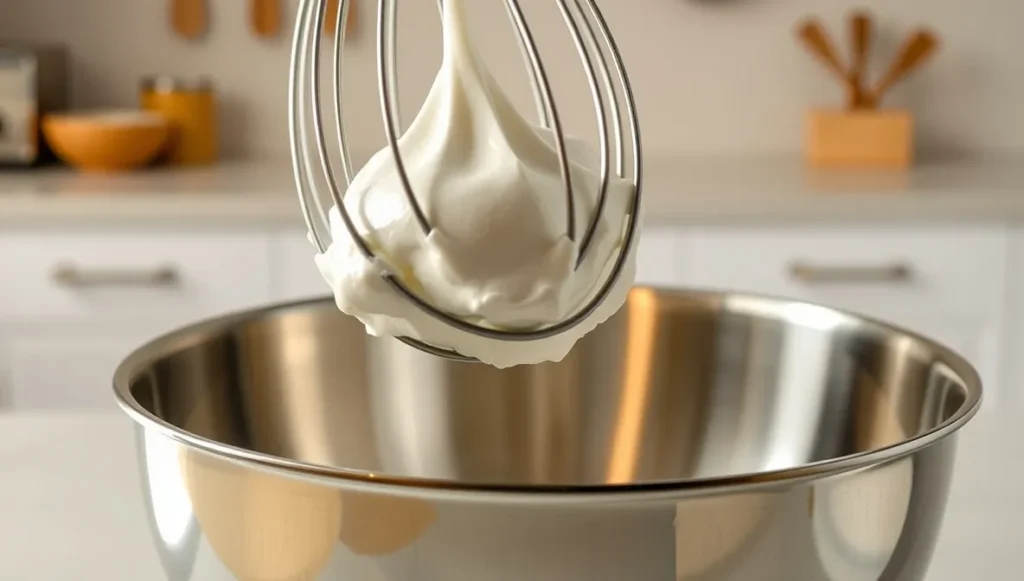 meringue recipe stiff glossy peaks whisk