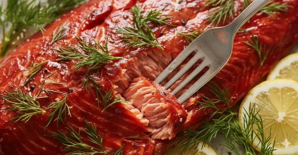 sockeye salmon recipe flaking texture