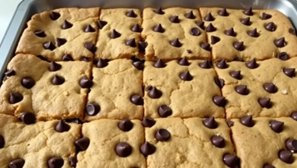 nestle chocolate chip cookie bars tray
